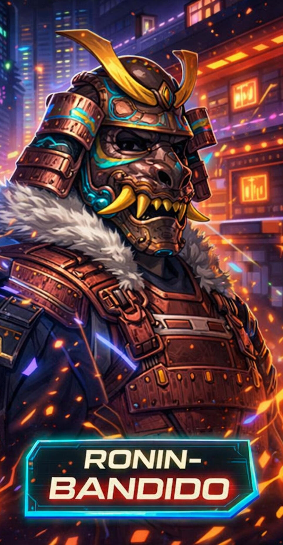 The Ronin-Bandido the physical manifestation of the combination of the 3 personas of Miguel J Barrera, Ba.Rz 86, and Baeond Rahysuz. It represents the discipline, integrity, code of conduct, and life style that is Barrio Conscious Spiritualism